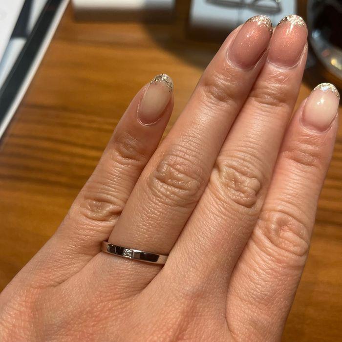 ダイヤモンド1石のシンプルな指輪