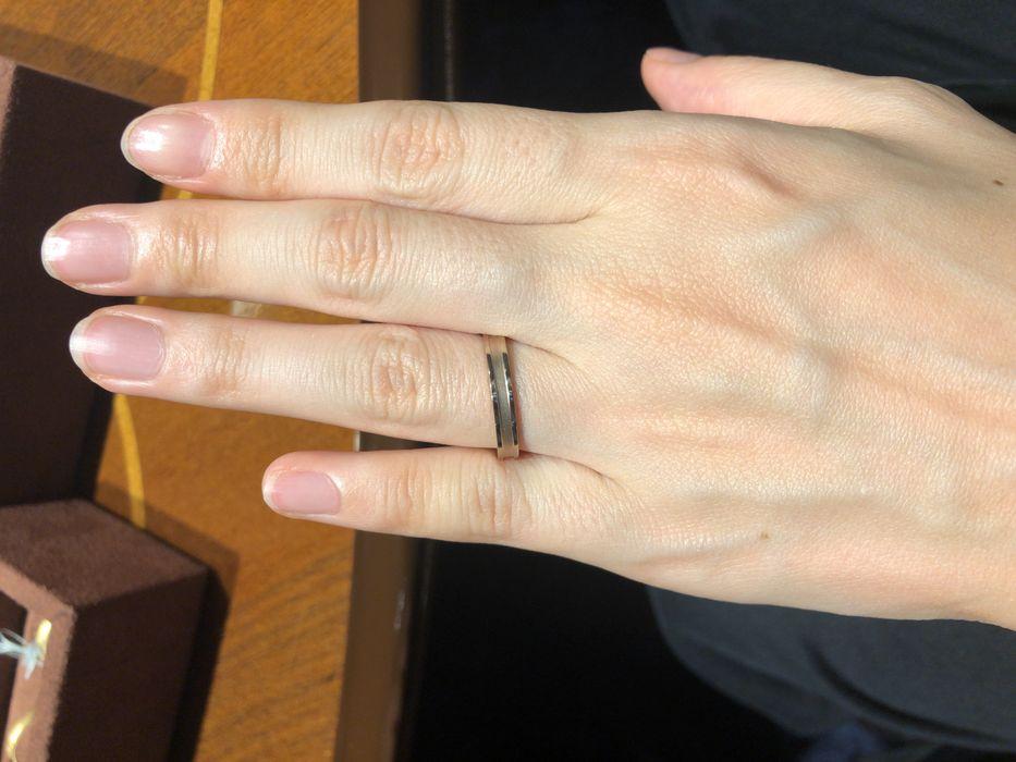 ゴールド素材の結婚指輪