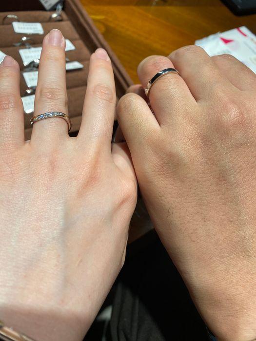 たんぞうにて結婚指輪試着