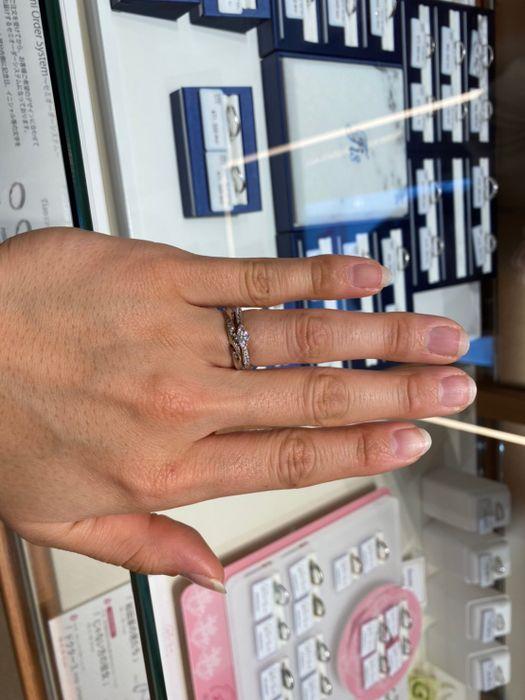 サムシングブルーのFeatherリング