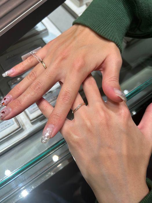 結婚指輪 アイプリモ ネプチューンDR5 P/G リング サイズ11
