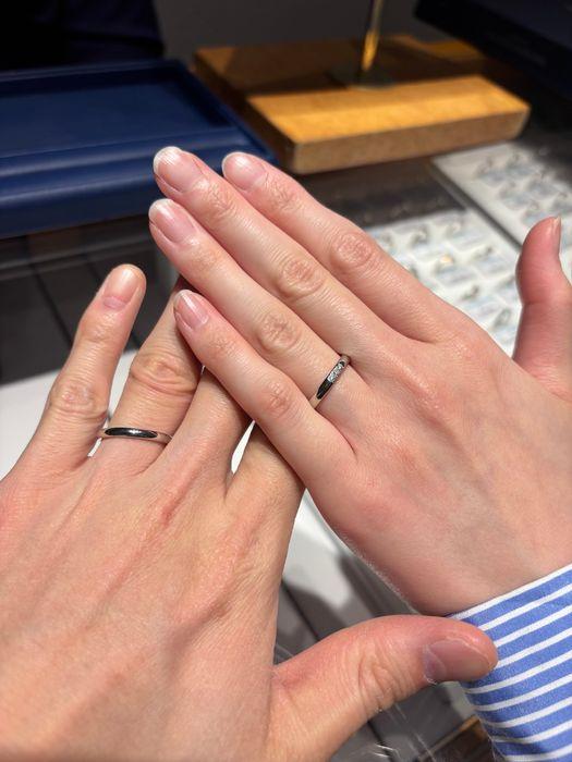 お店で試着させていただいた際の写真です